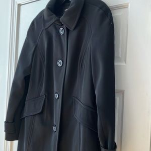 London Fog Women’s Black Trench Coat Size Med